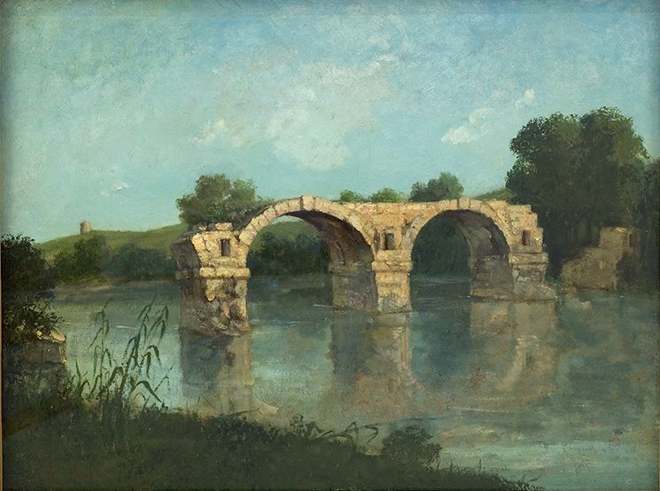 Gustave Courbet, Le Pont d’Ambrussum, 1857, Montpellier, musée Fabre.